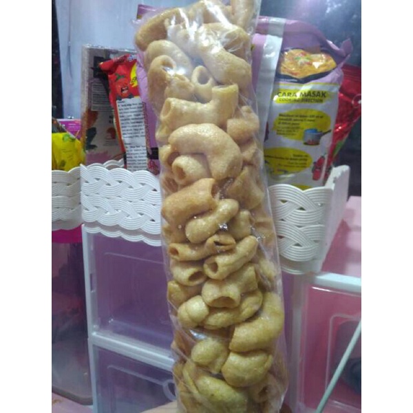 

keripik/kerupuk makaroni per bungkus