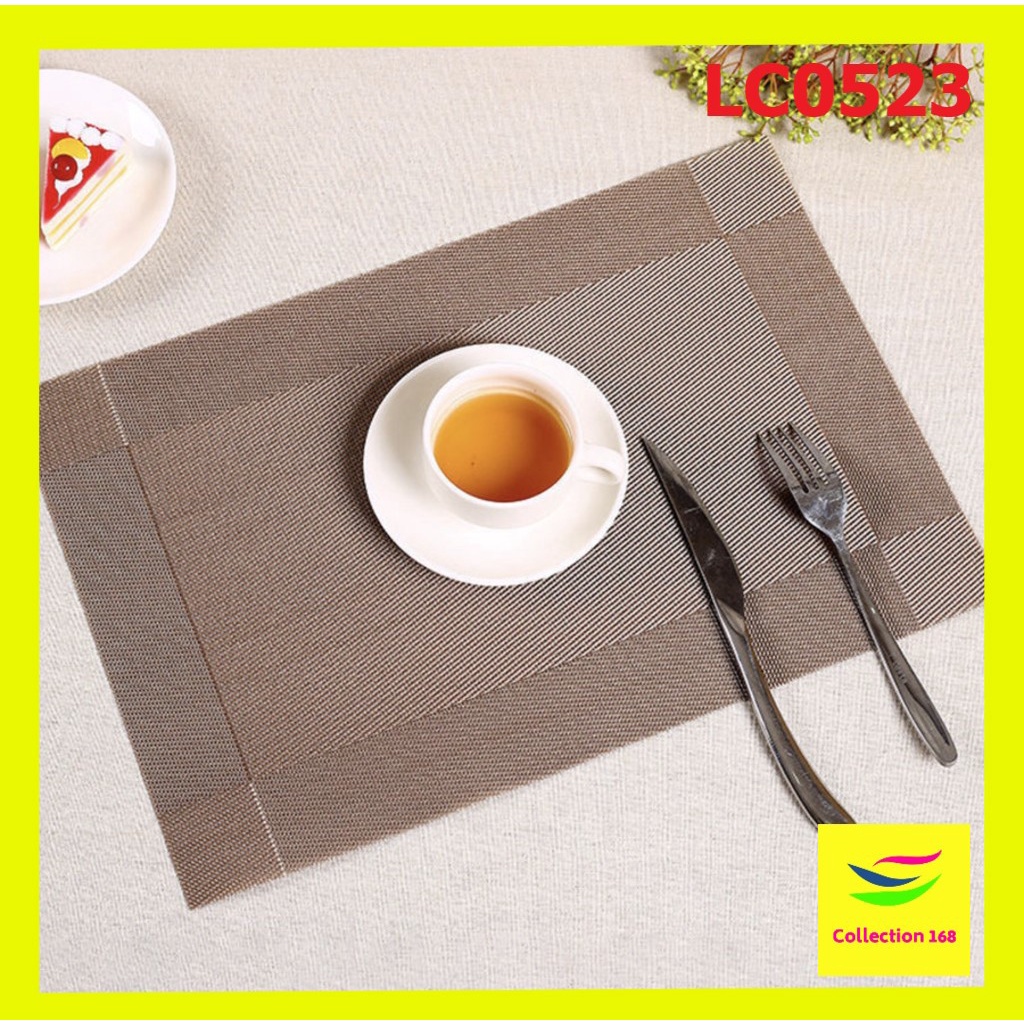 TATAKAN PIRING alas di meja makan PVC tahan panas Anti panas - alas meja makan - alas piring LC0523