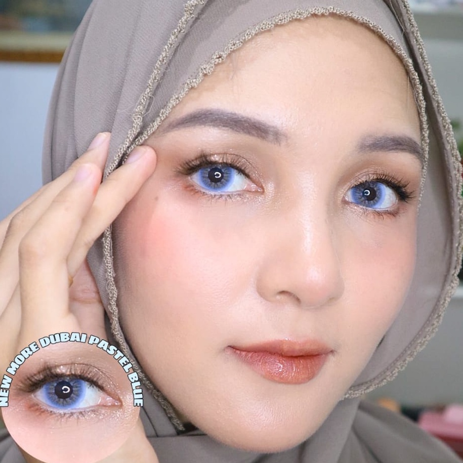 Softlens New More Dubai DIA 14.550mm MINUS GREY BROWN BLUE GREEN DIA 14.50mm ( -3.25 s/d -6.00 ) / Soflens CTK/Lensa  Kontak/BS