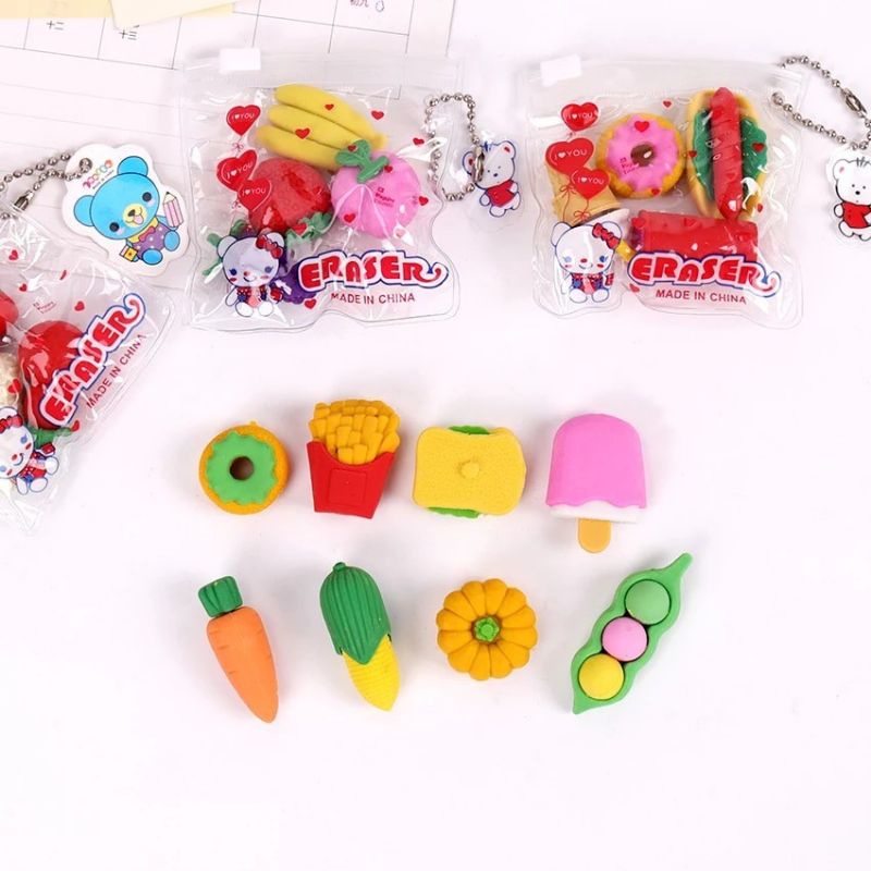 fruit eraser penghapus pensil motif buah penghapus pensil unik