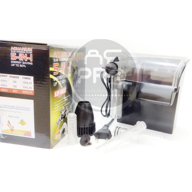 Pompa aquarium slim hanging filter AQURA ASP 503A