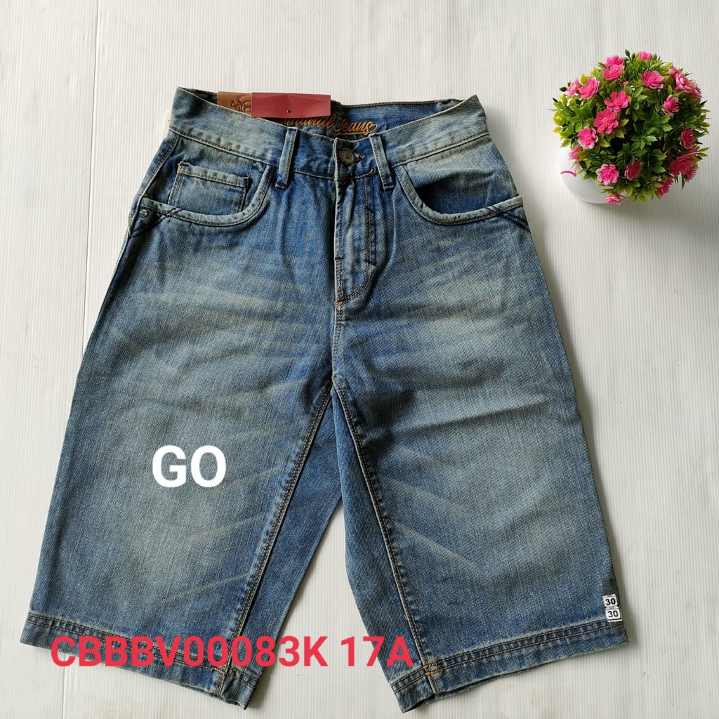 BB 27 CARDINAL CBBBV Celana Pendek Jeans Bermuda Casual Sobek Slimfit Reguler Fit Cowok Dewasa