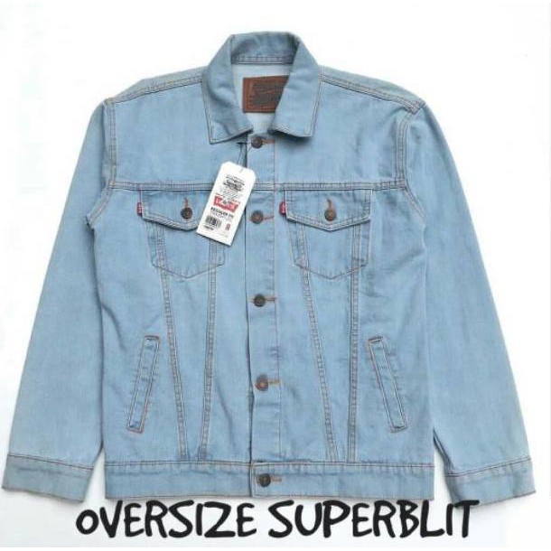Big Promo.. JAKET JEANS OVERSIZE Jaket jeans Gombrang Jaket Jeans Wanita つ
