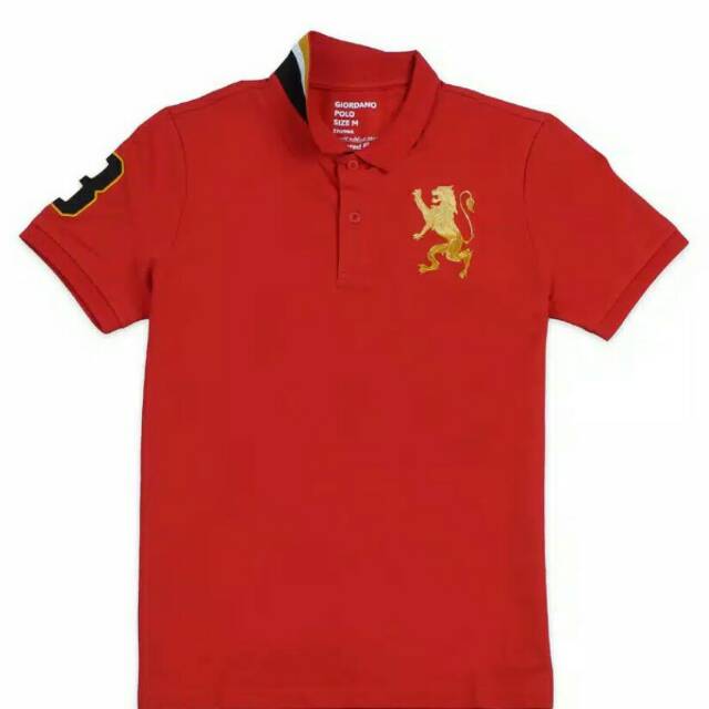 Giordano original Polo men's 3D lion