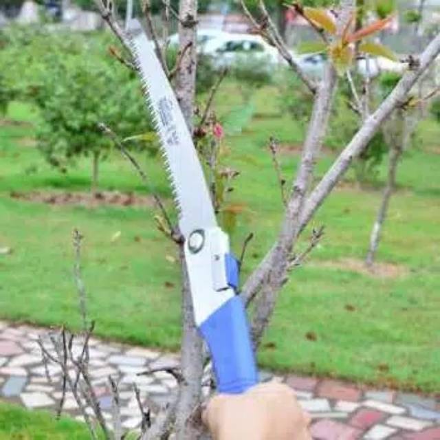 Gergaji Lipat Portabel Berkwalitas Gergaji Dahan Ranting Bonsai Alat Berkebun Folding Saw