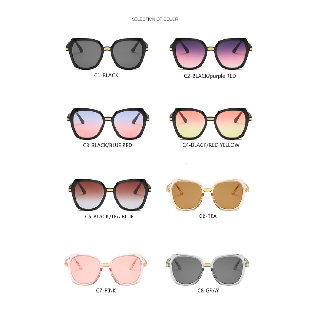 Korean fashion retro men and women personality sunglasses