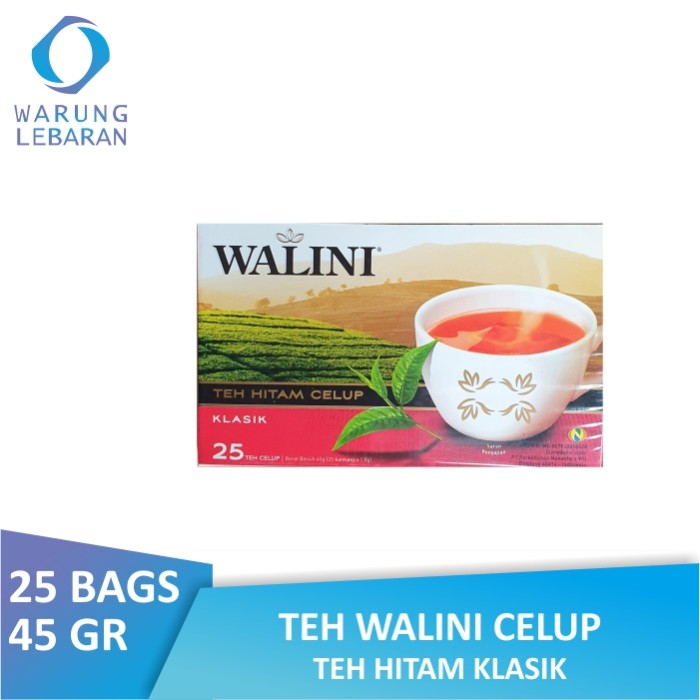 

Teh Walini Celup Teh Hitam Klasik 25's (45 gr)