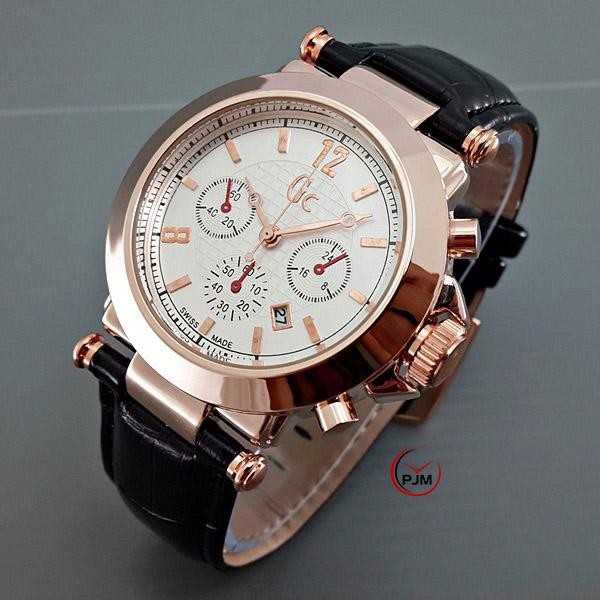 READY ORI       Jam Tangan GC Guess Collection Chrono Variasi Kulit #RG | HITAM GC001 # JAM TANGAN