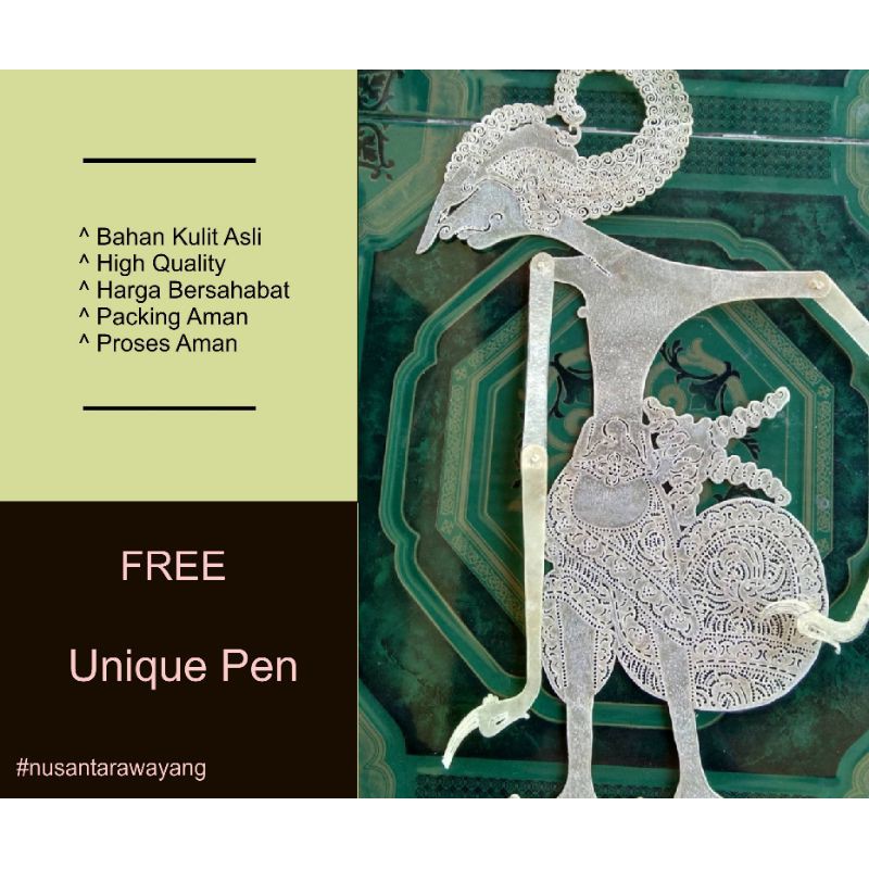 Wayang Kulit Kerbau Arjuna Putihan Alusan