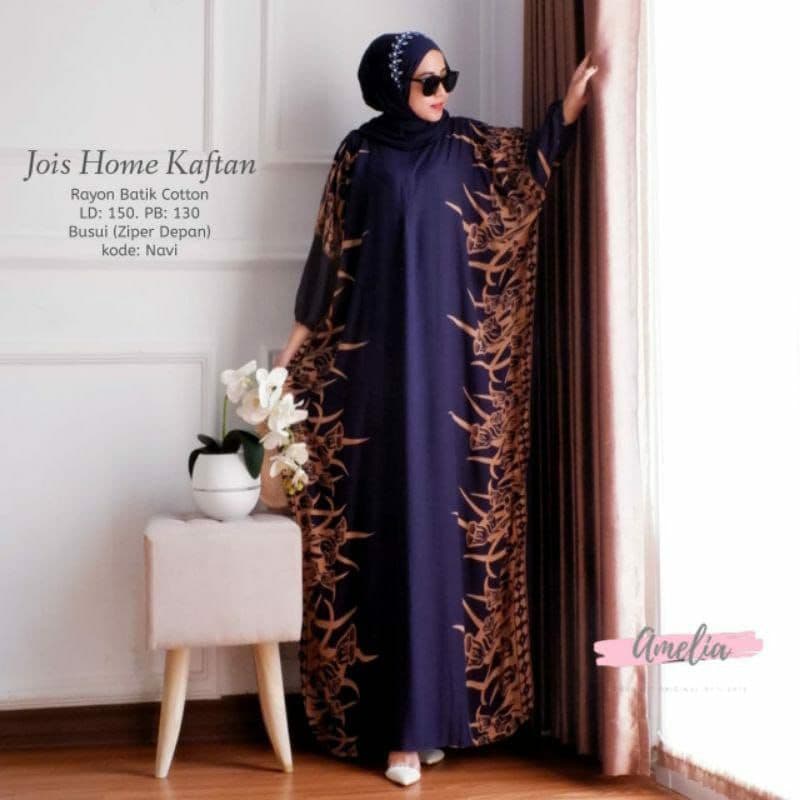 Kaftan Bilion - Kaftan Wanita Jumbo Katun Rayon Batik Premium Busui Daster Gamis Batik Bigsize  Fashion Muslim Kekinian LD 180