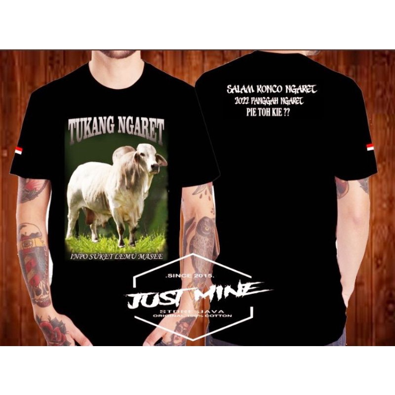 kaos gambar sapi  TUKANG NGARIT