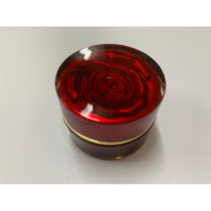 Pot Cream Acrylic Merah 8 Gr / Wadah Krem Kosmetik Akrilik 15 Gram - Merah Bunga 8gr