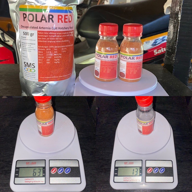 Artemia Non tetas Polar Red Repack 50gr