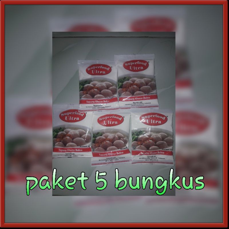 

Tepung premix pengenyal bakso (5 bungkus)