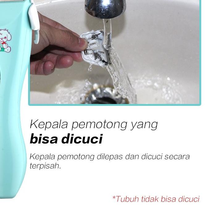 HIPPO LAND Kaikki Baby Hair Clipper Alat Cukur Rambut Bayi Anak Lengkap &amp; Mudah untuk Dicuci 140