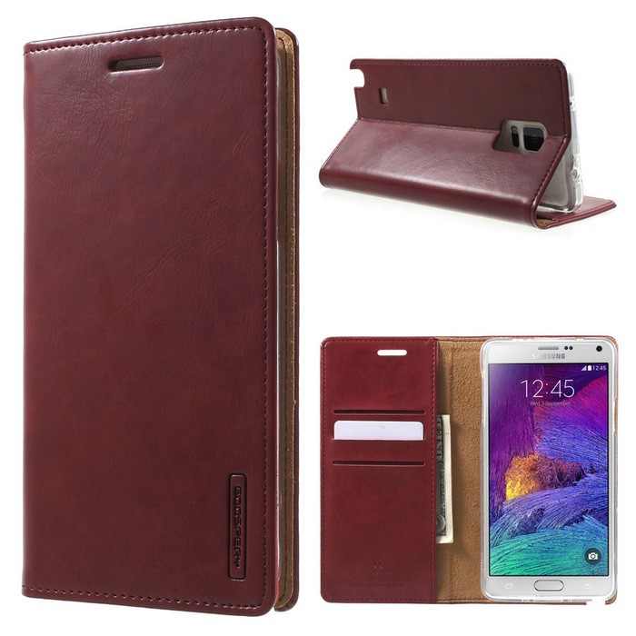 Blue Moon Goospery Leather Flip Case Samsung Note 5 Note 8 Note 9 S10 Plus S10 Lite M20 A70 S22 S22 PLUS S22 ULTRA