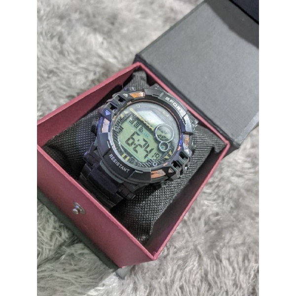 {{ FREE BOX }} Jam tangan pria sport anti air free box dan batre cadangan