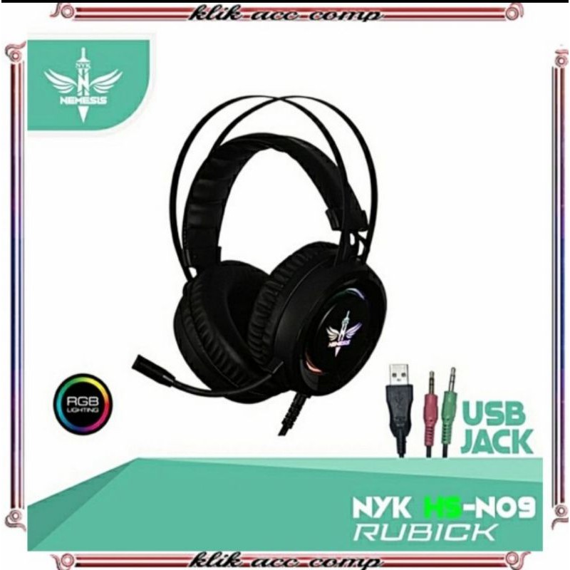 NYK NEMESIS Headset Gaming RGB RUBICK HS-09 NEMESIS