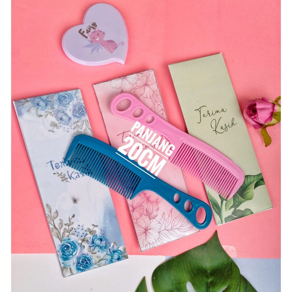 100pcs SOUVENIR PERNIKAHAN SISIR LUBANG BESAR KEMAS BOK AMPLOP