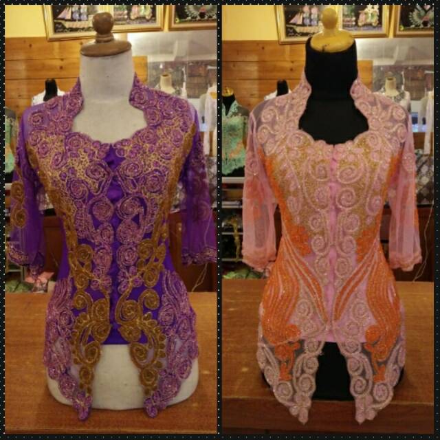 Kebaya lengan pendek payet