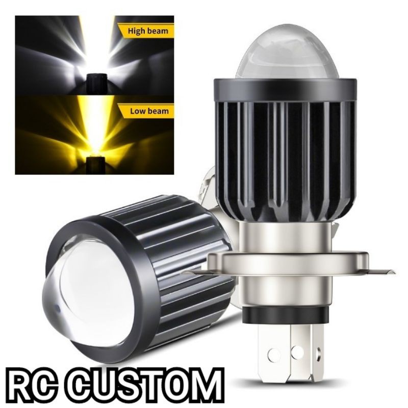 lampu utama led h4 d2 laser motor mobil lampu depan tembus kabut dan hujan super terang grade a