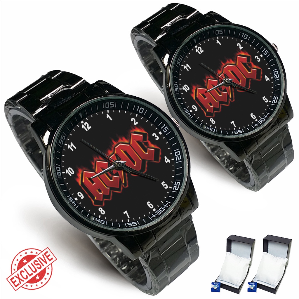 Jam Tangan Rantai Couple AC/DC DESIGN 03 (Awesome)