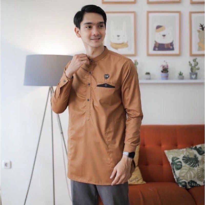 Baju Koko Kurta Dewasa Lengan Panjang Material Catton Adem Serap Keringat