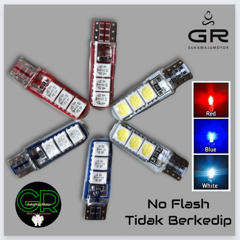 Lampu Senja tidak kedip NO FLASH Lampu Kota Bohlam Tancap T10 Lampu Led Jelly Bolam Senja Jelly Bohl