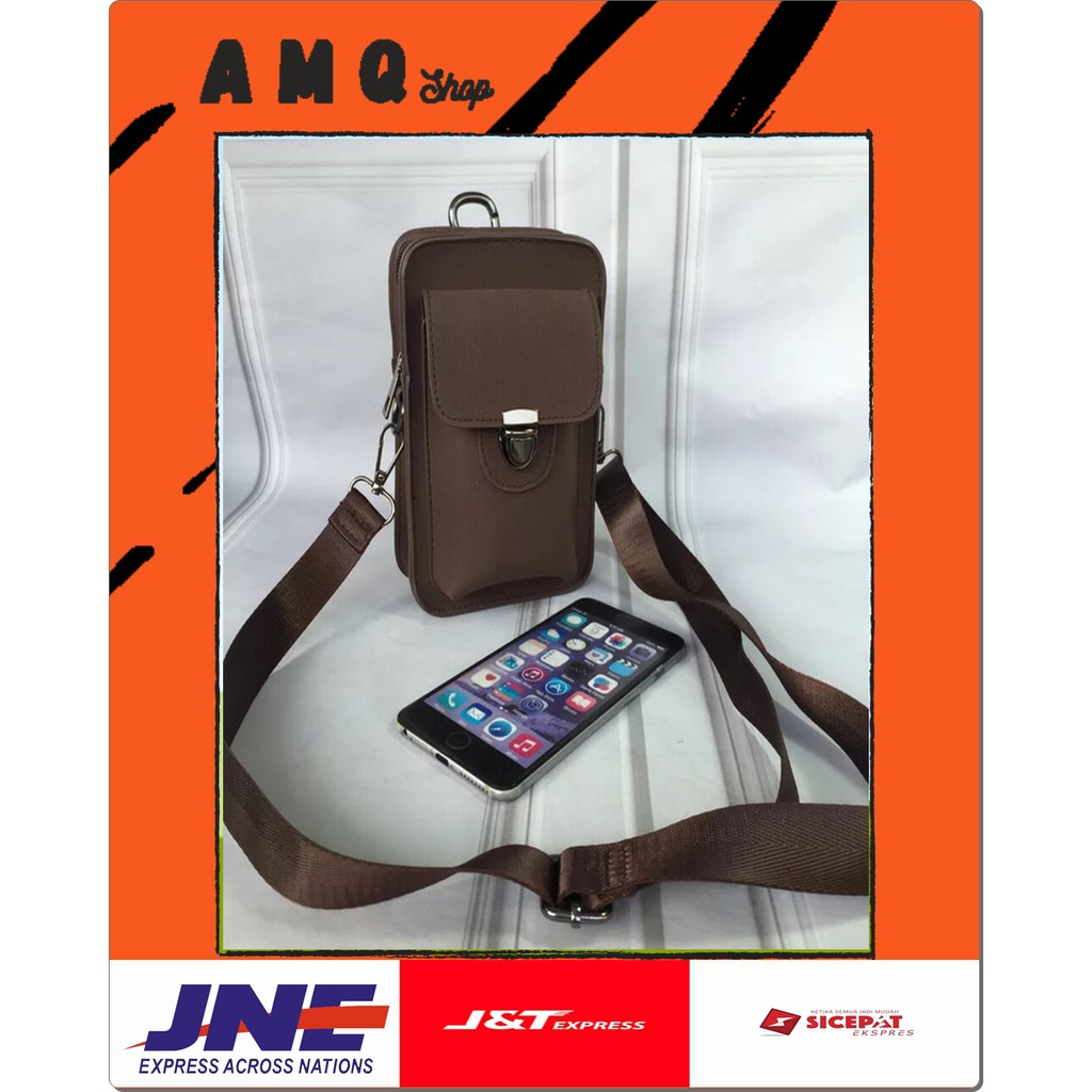 Tas Pinggang Pria / Tas Pinggang HP / Tas Pinggang HP Pria / Tas Selempang Kulit / Tas HP Pria / 988
