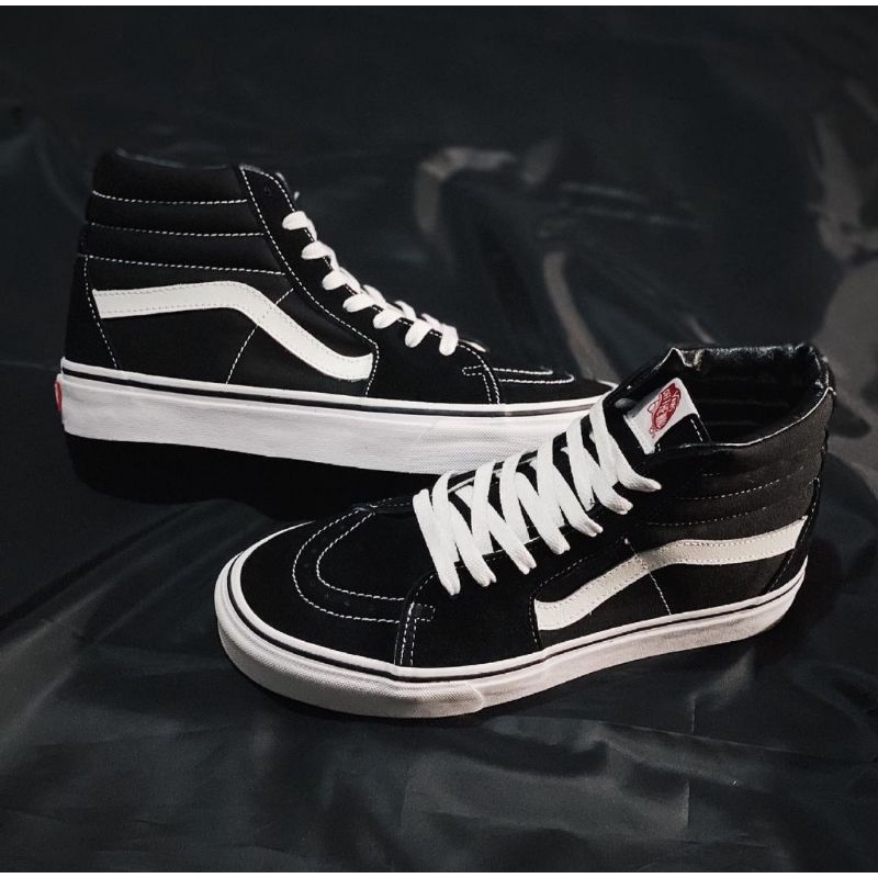VANS SK8 HIGH BLACK WHITE ORIGINAL