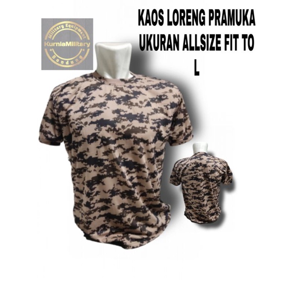 KAOS LORENG PRAMUKA/KAOS OBLONG LORENG PRAMUKA