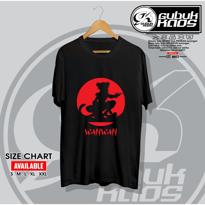 BAJU KAOS SILUET WANWAN HERO MOBILE LEGENDS - GUBUK.KAOS