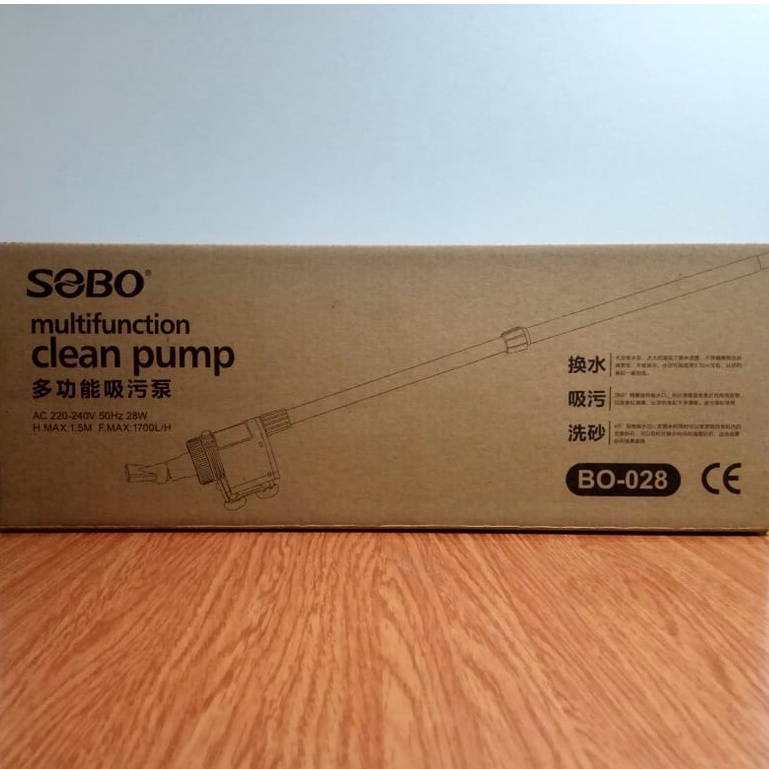 SOBO BO 028 CLEAN PUMP SOBO/PEMBERSIH AQUARIUM SOBO/AUTOMATIC CLEANER