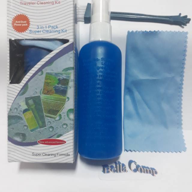 Cleaning kit cairan spray untuk layar lcd,camera,tv laptop komputer