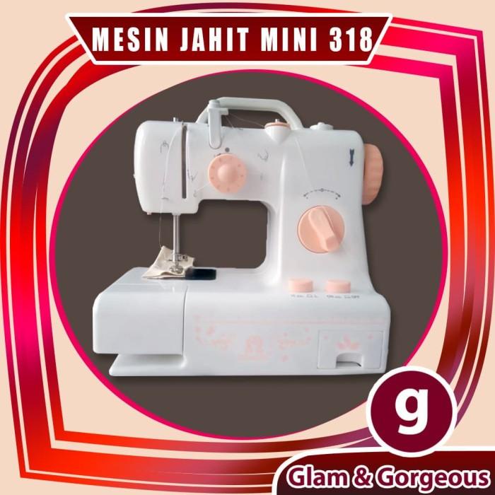 Ready Murah Maeda | Mesin Jahit Mini Fhsm-318 Portable Bisa Jahit Maju - Mundur