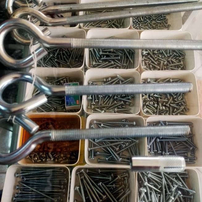 ۝ Gantungan/roofing hook bolt 8mm/hook bolt 8mm + dynaset ☉