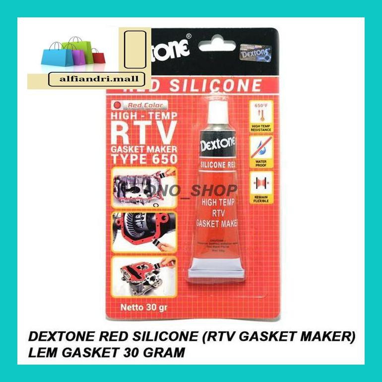 

510Fsjbc50 Dextone Red Silicone (Rtv Gasket Maker) Lem Gasket 30 Gram D6005Ckhd