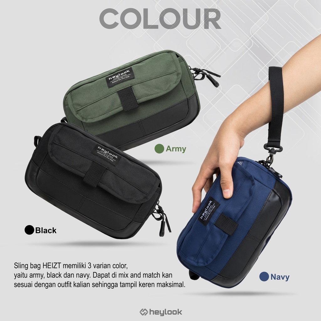 Tas Selempang Pouchbag Clutch Bag Heizt Handbag Tas Tangan Pria Cowok Multifungsi Organizer Sling Pouch Bag Tas Pria Wanita