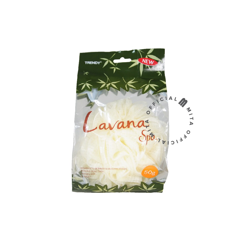 LAVANA Spon Mandi 50g/ Shower Puff/ Sponge Mesh