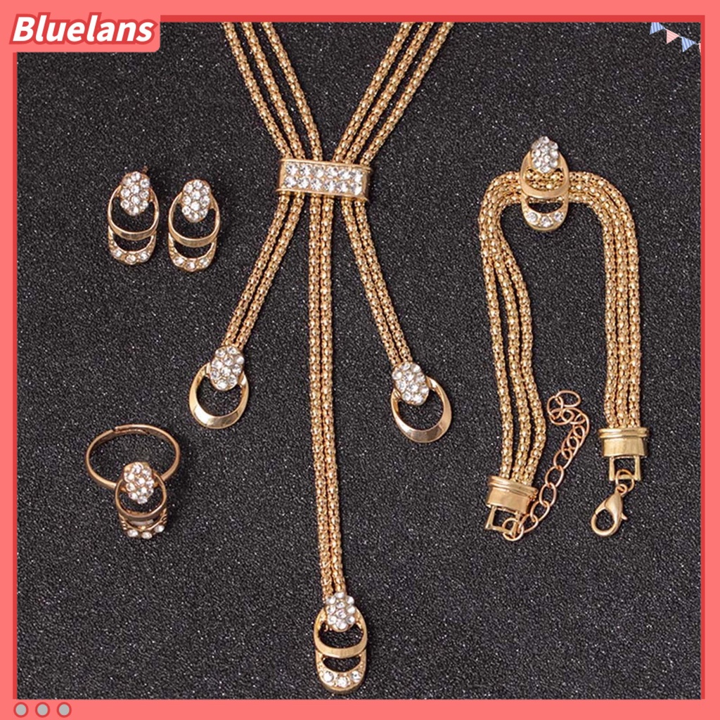 Bluelans Bracelets All-Match Comfortable Alloy Rhinestone Pendant Necklace