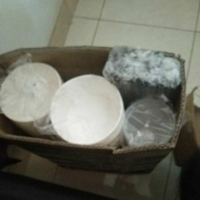 Paper Bowl 650 Ml / 22oz Dan Tutup (mangkuk Kertas 650 Ml/22oz + Lid)