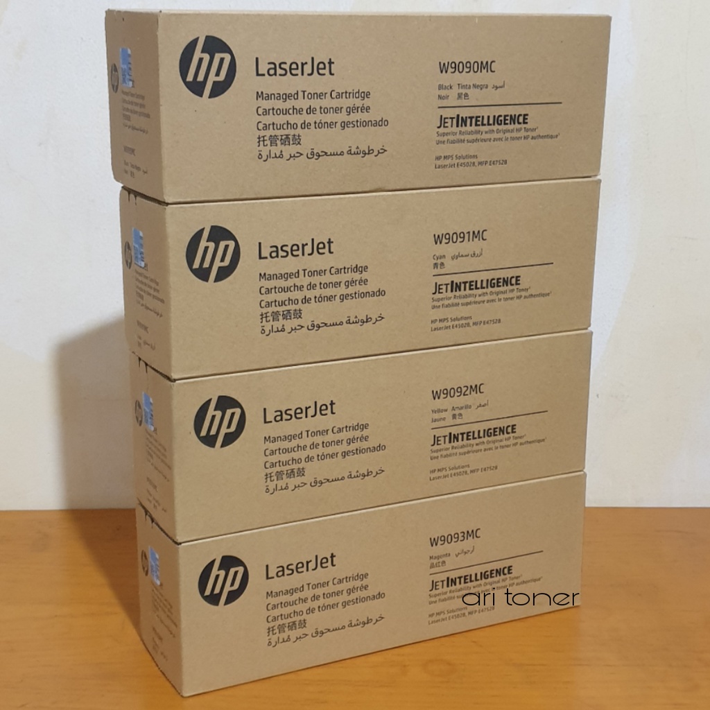 Paketan Toner Catridge HP LaserJet W9090MC Black dan Colour original