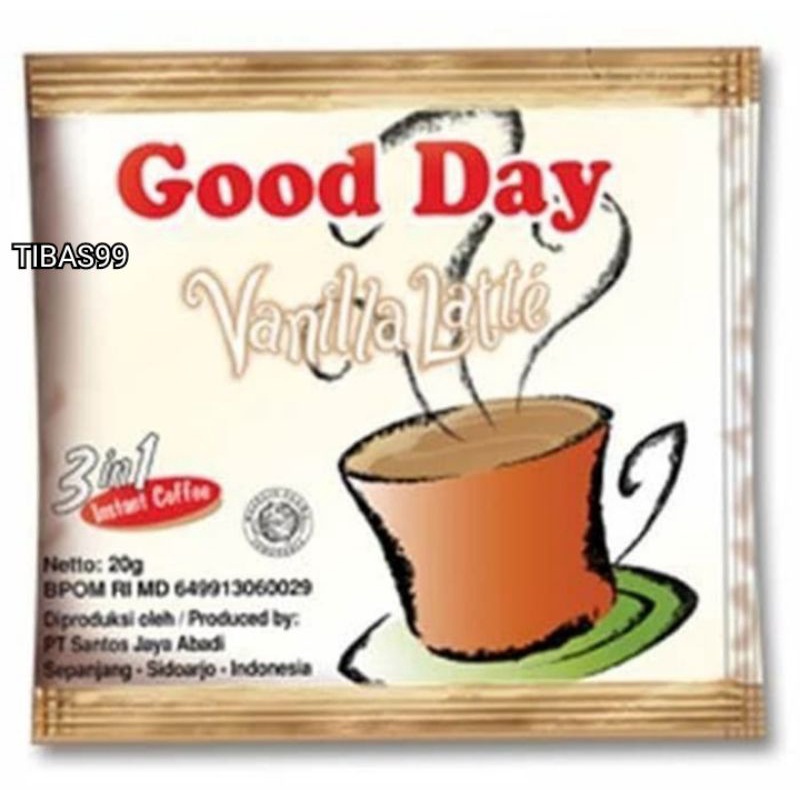 

Good Day Mocacinno 3in1 Instant Cafee Sachet 20g,Isi10 Pcs