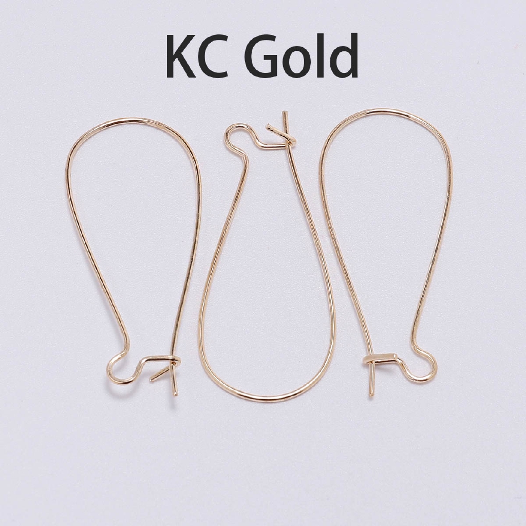 50pcs / Lot Kait Anting Warna Silver / Gold / Perunggu Untuk Membuat Perhiasan Diy