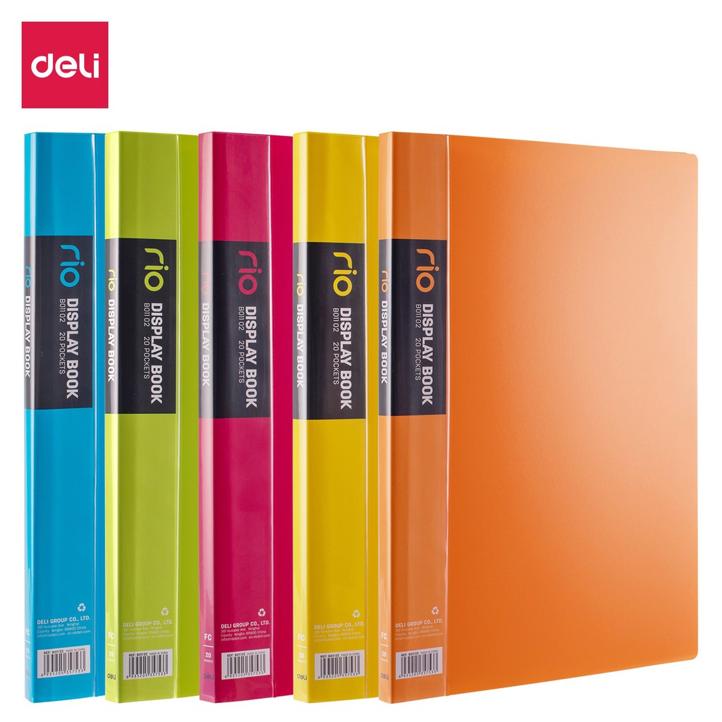 

Clear Holder Display Book RIO 20 lembar - EB01102 DELI