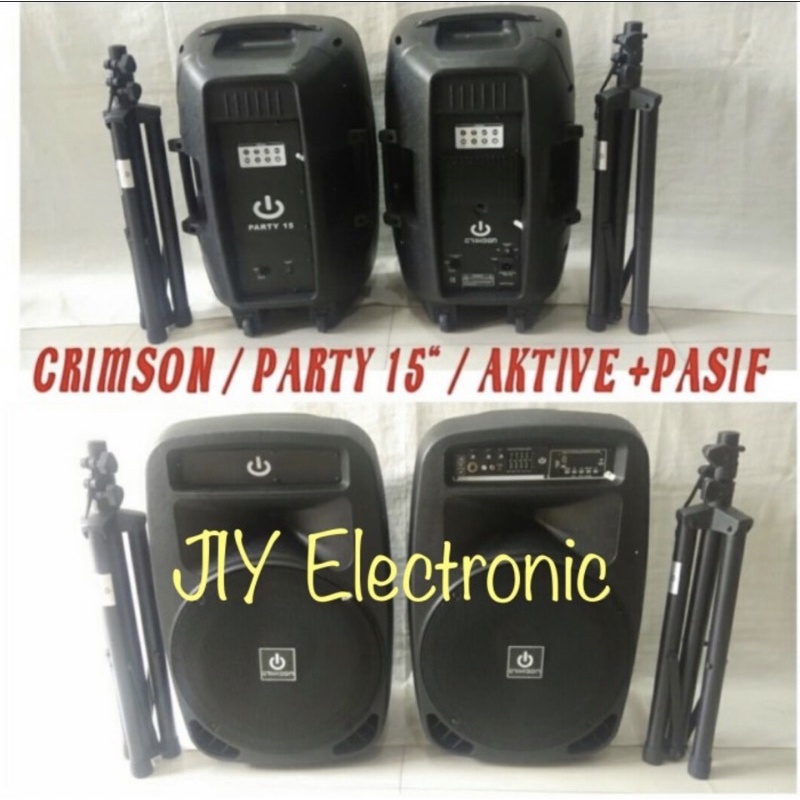 Paket Komplit Speaker Aktif Crimson 15 inch Tipe Party-15
