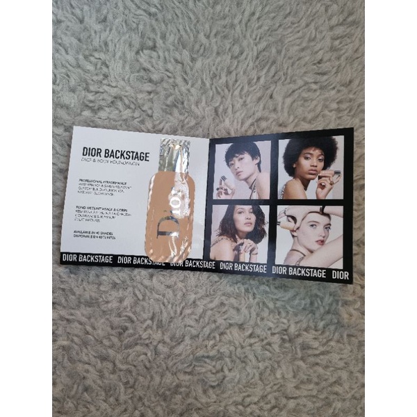 DIOR BACKSTAGE FACE & BODY FOUNDATION SHADE 2N MINI SAMPLE SACHET TRAVEL SIZE 1 ML 1ML