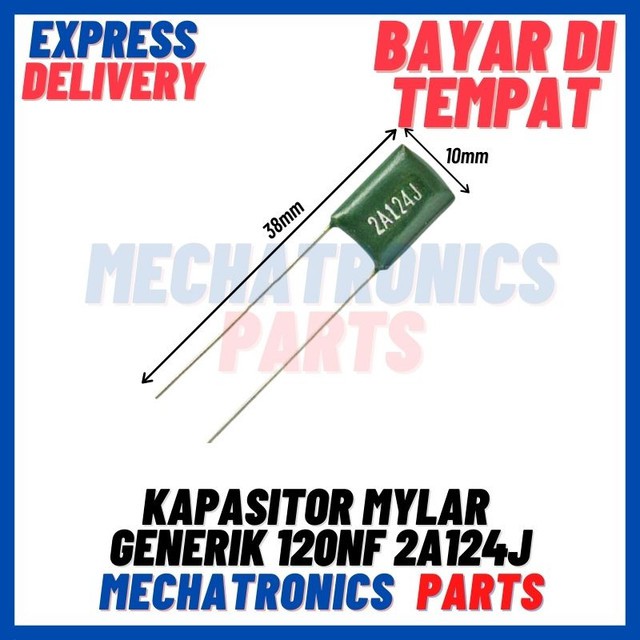 [PAS-9272] KAPASITOR MYLAR GENERIK 120nF 2A124J