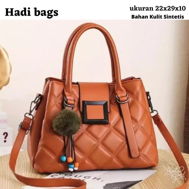 New Sling Bag 2021 Tas Selempang Jait Kotak B.A.R Just Hitam Ajah / Hand Bag / Tas Tenteng