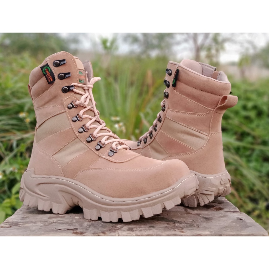 Sepatu Pdl Cream Boots Tactical 511 Satpol pp Porli Kamnhan Kerja Lapangan 8inc